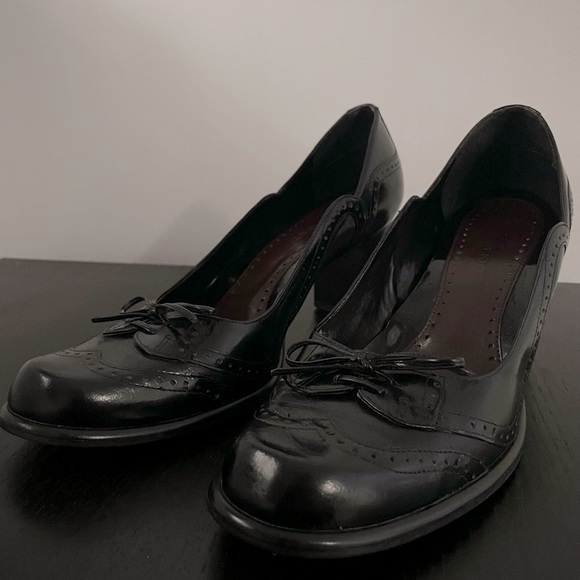 Coquette Black Bow Tie Heels - Picture 2 of 5